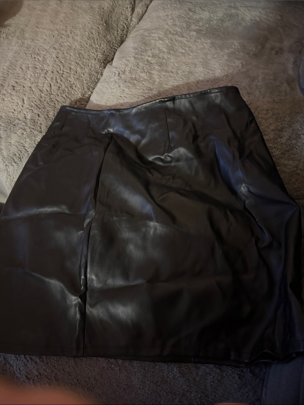 Windsor Black Faux Leather Maxi Skirt